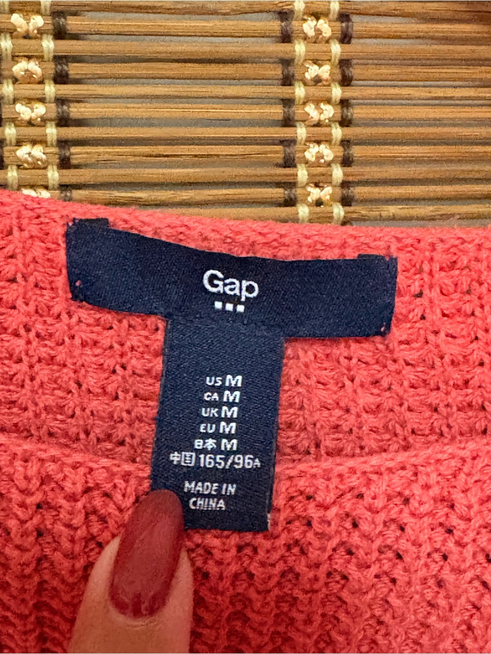 GAP Coral Crew Neck Sweater